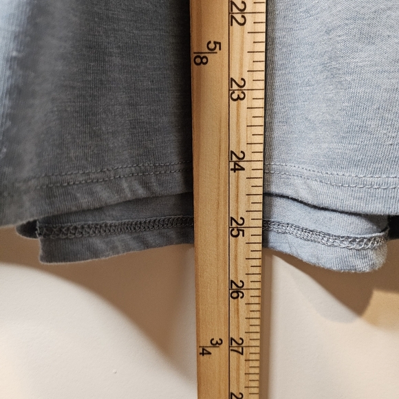 North River Womens Jersey V Neck Soft Blue Knit Lagenlook Flowy Top Size Medium - Picture 9 of 10